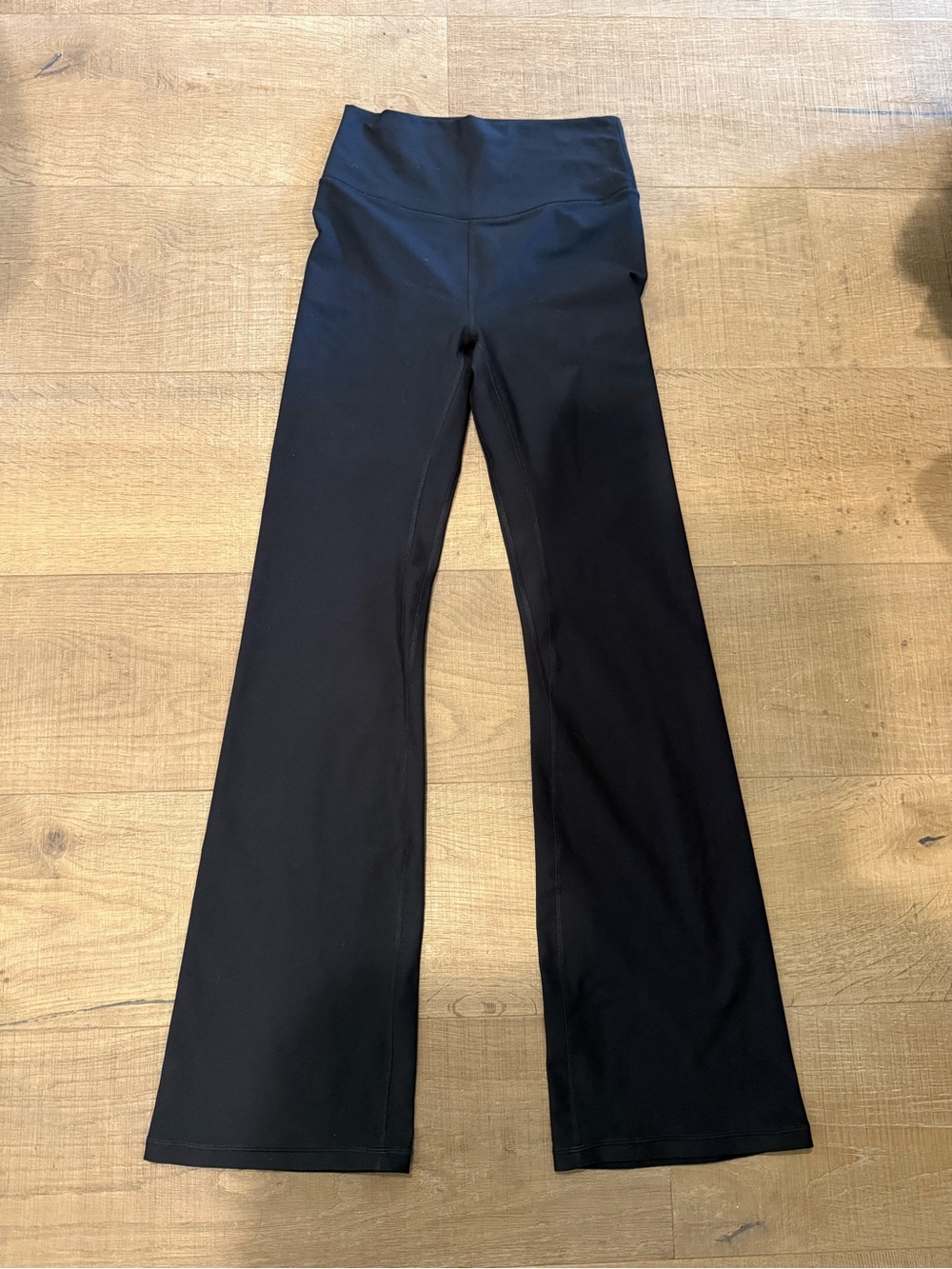 Black High-Waist Flared Yoga Pants YPB